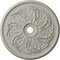 Ekena Millwork Sellek Ceiling Medallion (Fits Canopies up to 9"), Hand-Painted Pot of Cream, 42 1/8"OD x 1 7/8"P CM42SKPCF - alternate 1